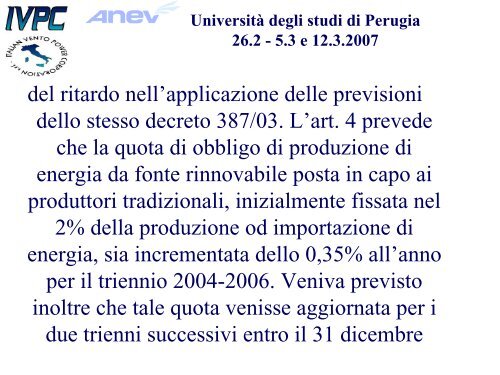 Diapositiva 1 - Centro di Ricerca sulle Biomasse