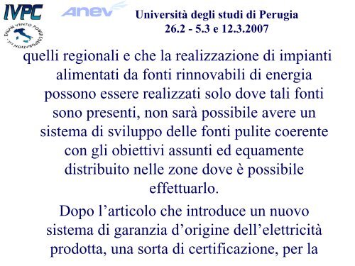 Diapositiva 1 - Centro di Ricerca sulle Biomasse