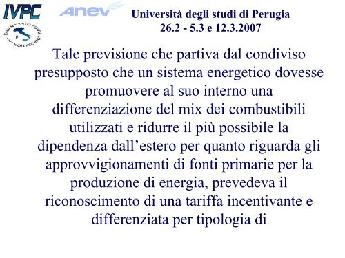 Diapositiva 1 - Centro di Ricerca sulle Biomasse