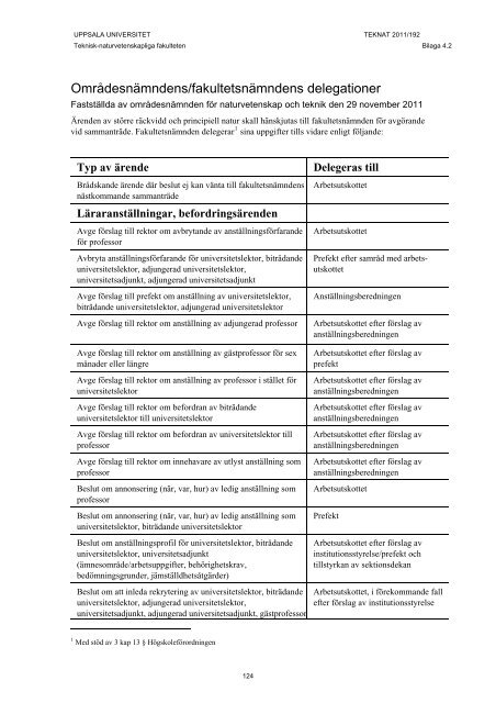 Verksamhetsplan 2012 - Teknisk-naturvetenskapliga fakulteten ...