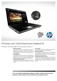 PSG Consumer 3C09 HP Notebook Datasheet - Media World