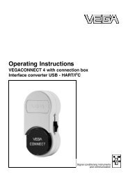 Operating Instructions - VEGACONNECT 4 with connection box ...