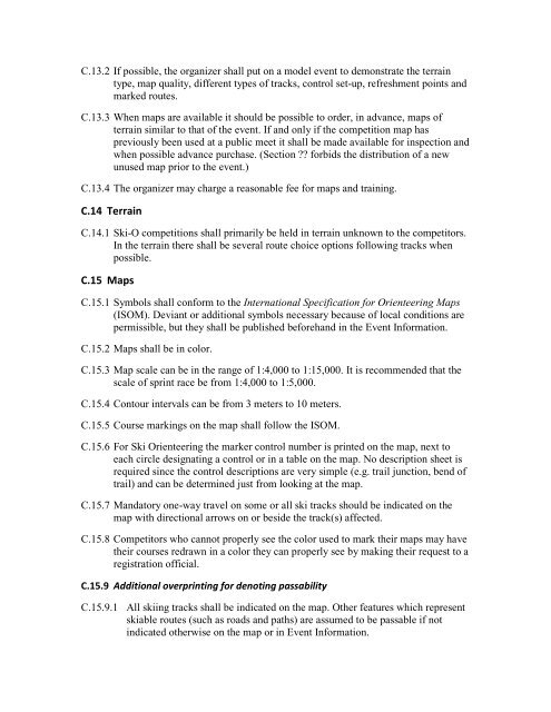 A Rules for Foot Orienteering Events - Orienteering USA