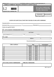 Modello L2 - Camera di Commercio di Sondrio