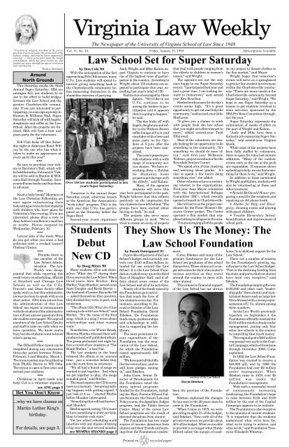 Paper 1/29 - Virginia Law Weekly