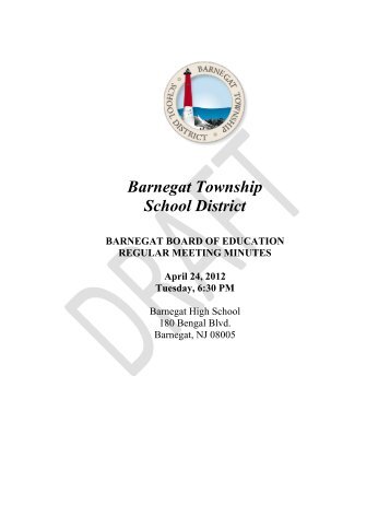 4/24/12 - Barnegat Township School District