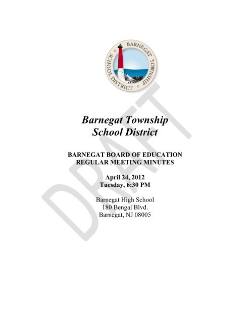 4/24/12 - Barnegat Township School District