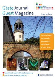 Januar bis April 2014 (PDF) - Urlaub Lutherstadt Wittenberg