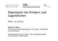 Depression bei Kindern und Jugendlichen