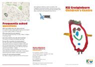 centre brochure - KU Children's Services