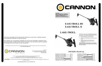 3397104_Easi+Lake-Troll HS_Manual_rd.pub - Cannon Downriggers