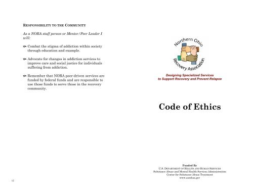 Nora Code Of Ethics William L White