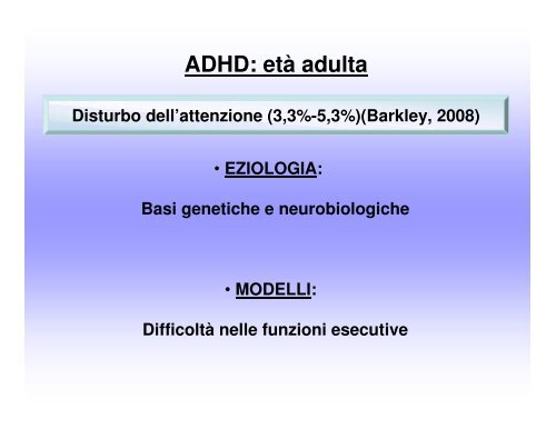 strumenti e tecniche per la valutazione dell'adhd in età adulta - Aidai