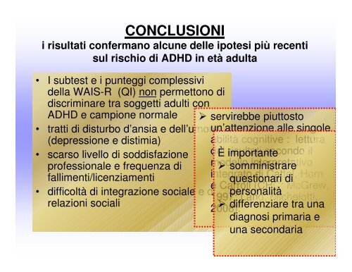 strumenti e tecniche per la valutazione dell'adhd in età adulta - Aidai