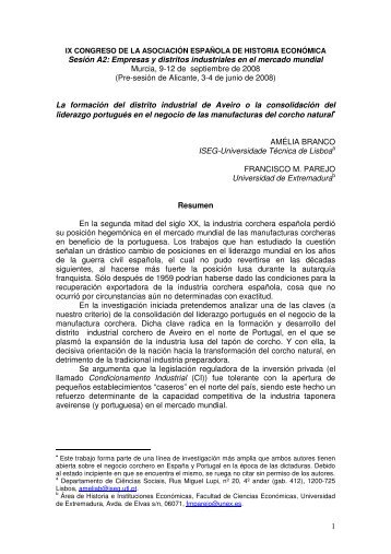 1 SesiÃ³n A2: Empresas y distritos industriales en el mercado ...