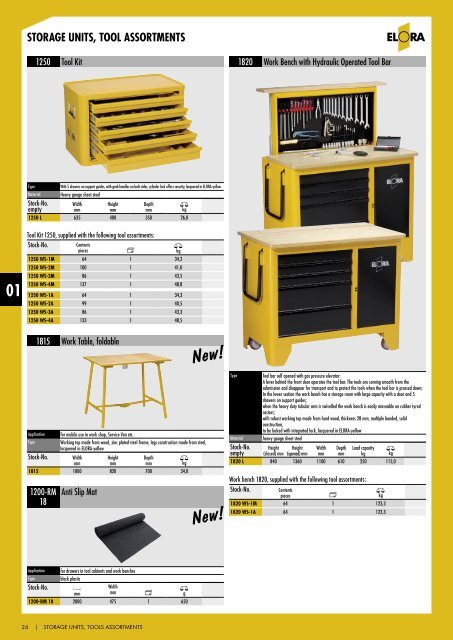 storage units, tool assortments - Industrial and Bearing Supplies