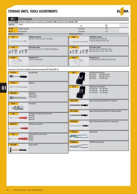 storage units, tool assortments - Industrial and Bearing Supplies