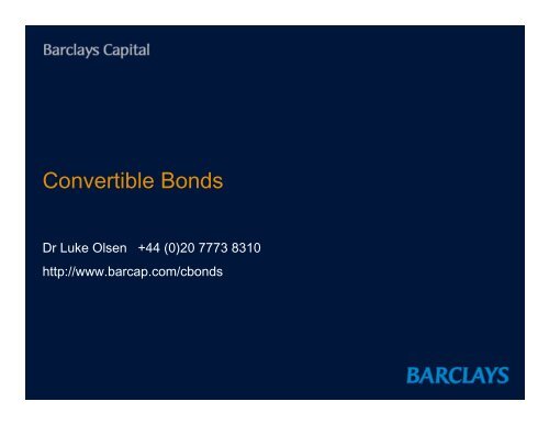 Convertible Bonds