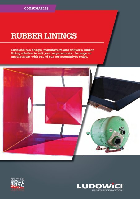 RUBBER LININGS - Industrial and Bearing Supplies