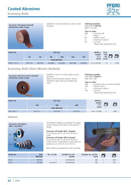 Catalogue 204 - Fine Grinding and Polishing Tools - PFERD