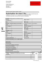 Autorisation de mise Ã  feu