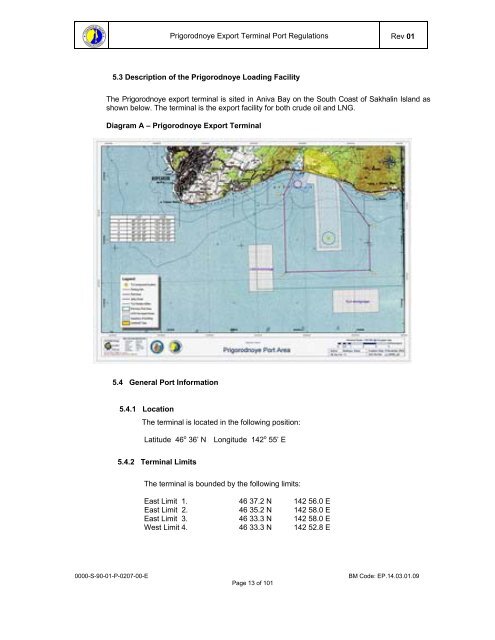 Prigorodnoye Export Terminal Port Regulations.pdf - Inchcape ...