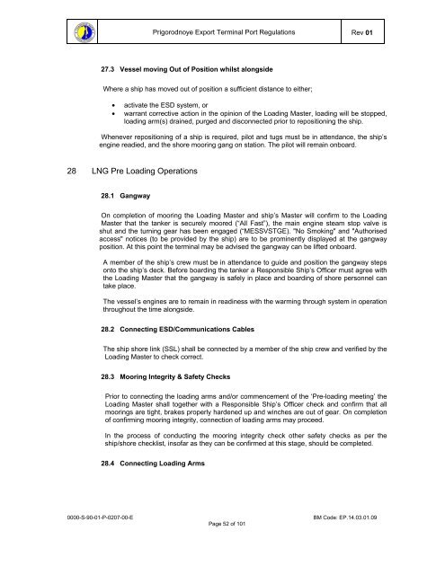 Prigorodnoye Export Terminal Port Regulations.pdf - Inchcape ...