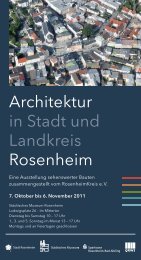 Architektur in Stadt und Landkreis Rosenheim