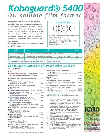 Koboguard® 5400 - Kobo Products, Inc.