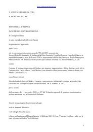 CONSIGLIO DI STATO, SEZ. VI, 10 aprile 2012, n. 2060 - Il diritto ...