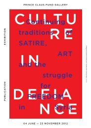 Culture in Defiance - Prince Claus Fund