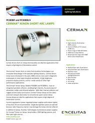 CermaxÂ® Xenon Short Arc Lamps - PE300BF - Excelitas