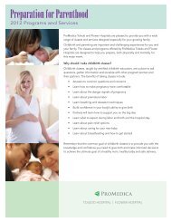 Preparation for Parenthood - ProMedica Health System