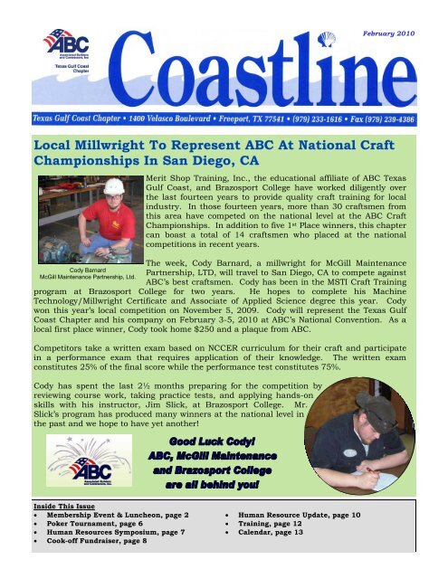 Local Millwright To Represent ABC At National Craft Championships ...