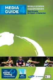 2011 Media Guide - World Rowing