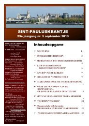uitgave 2013 september - Sint-Paulusparochie