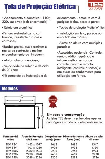 Tela de ProjeÃ§Ã£o ElÃ©trica - TES