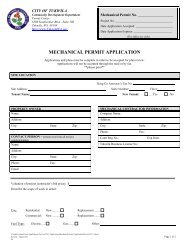 MECHANICAL PERMIT APPLICATION - the City of Tukwila