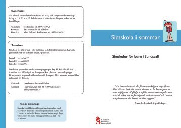 Simskola i sommar - Sundsvall