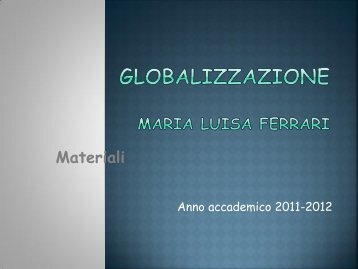 La globalizzazione (pdf, it, 610 KB, 1/6/12)
