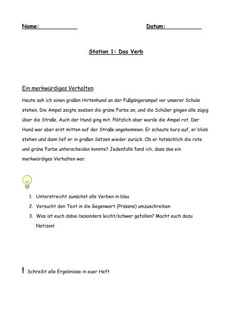 Grammatikwerkstatt Wortarten