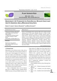 biodiversity of pteridophytes from koyana wildlife - Plant Sciences ...