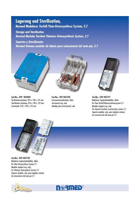 Lagerung und Sterilisation - Stratmed.co.za