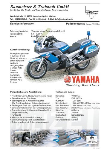 Polizeimotorrad Yamaha FJR 1300 A Pol NDS bl_sb.indd