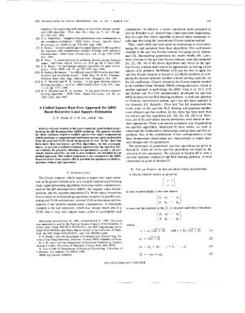 A unified square-root-free approach for QRD-based recursive-least ...