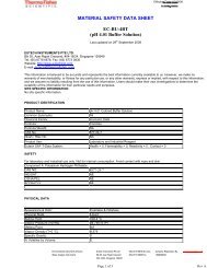 MATERIAL SAFETY DATA SHEET EC-BU-4BT (pH 4.01 Buffer ...