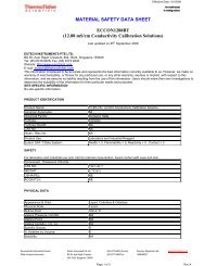 MATERIAL SAFETY DATA SHEET ECCON1288BT (12.88 mS/cm ...