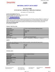 MATERIAL SAFETY DATA SHEET ECCON1118BT (111.8 mS/cm ...