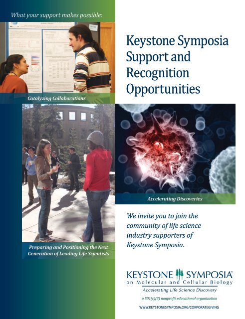 Keystone Symposia on Molecular and Cellular Biology - We are still