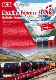 Bernina Express Strecke St. Moritz - SCHARINGER REISEN